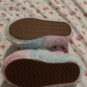 Colorful Fuzzy Slippers